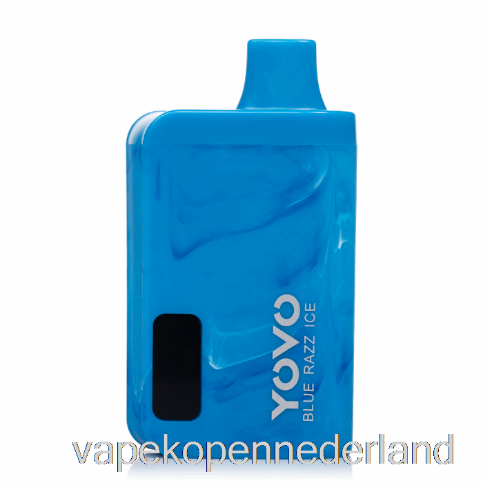 Vape Nederland Yovo Jb8000 Wegwerp Blauw Razz Ijs